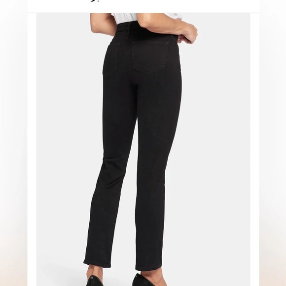 NYDJ Sheri Slim Jeans in Black - Size 8 - Picture 2 of 9